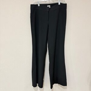 Cache Dress Pants 8 Black Minimalist Office Siren Quiet Luxury Elegant Flare